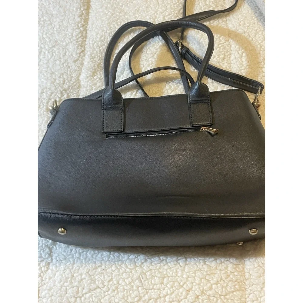 Black Handbag - Faux Leather - Clean